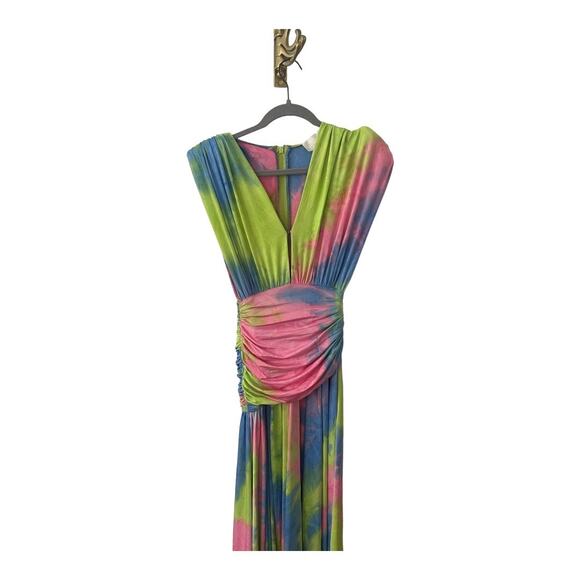 Bronx and Banco Maya Robe Gown Maxi Tie Dye Multicolor Gala Prom Beachy Size S - Picture 6 of 16